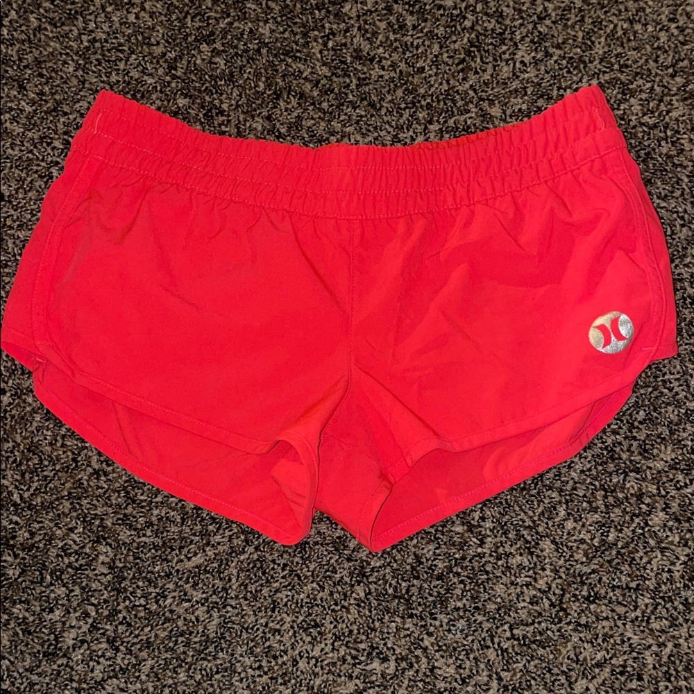 Hurley Women's Bright Red Athletic Shorts